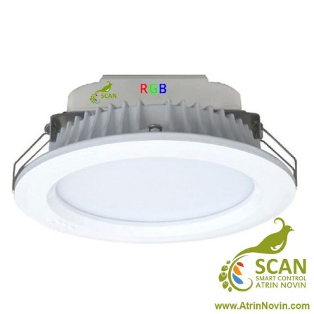 سیلندری توکار ۳۰ وات RGB با چیپ تایوان