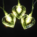 ریسه LED قلب شیشه ای