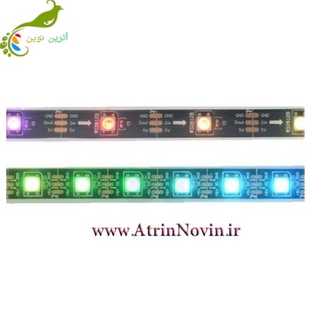 ال ای دی نواری ws2812  برنامه پذیر و فول کالر