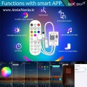 کنترلر و درایور LED RGB WIFI با ریموت 24 کلید IR