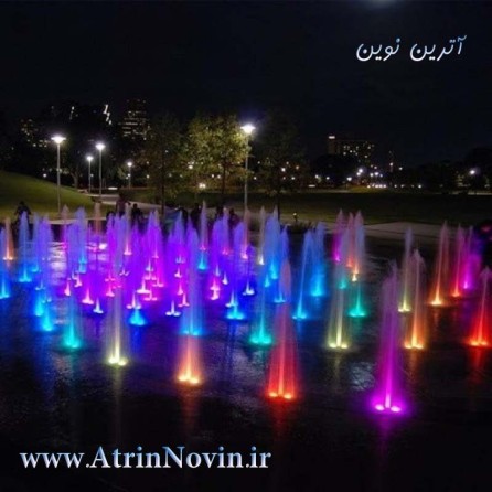 پروژکتور دور فواره ای آر جی بی RGB هفت رنگ