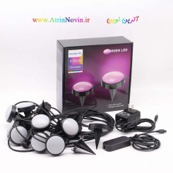 چراغ چمنی نیزه ای دیجیتال آدرس پذیر ضد آب IP67 outdoor کنترلر سرخود موزیکال 4646 smarter kit ICRGB