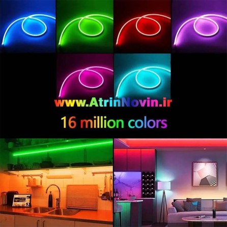 قیمت، خرید ال ای دی نئون فلکسی RGB فولکالر 12 ولت