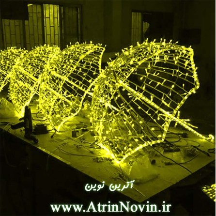 چتر نوری- بزرگترین چتر نوری ساخته شده و استفاده از آن در المان شهری