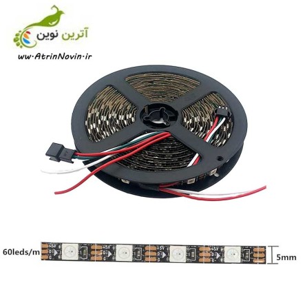 ریسه ال ای دی 2812 برنامه پذیر نازک 5 میلی متر RGB
