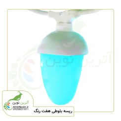 ریسه بلوطی هفت رنگ 220 ولت (ریسه حبابی هفت رنگ RGB)