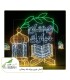 قیمت و اجرای المان نوری رمضان مبارک با ریسه سوزنی درجه حفاظت ip67  در کمترین زمان ممکن با پروفیل درجه یک