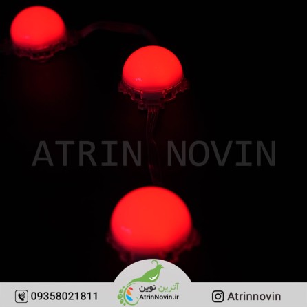قیمت و فروش پیکسل  پوینت حبابدار 7LED برنامه پذیر 24 ولت