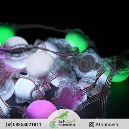 قیمت و فروش پیکسل  پوینت حبابدار 7LED برنامه پذیر 24 ولت