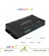 نمای پشت کنترلر LED مدل T8K Music + DMX با پورت‌های DMX، خروجی DATA، ورودی برق AC110-220V و سوئیچ پاور