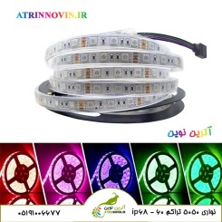 ریسه نواری RGB 5050 تراکم 60 با IP68