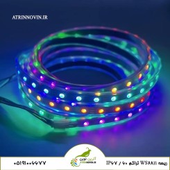 Led نواری برنامه پذیرWS2811 تراکم 60 آی پی67 با رنگهای جذاب
