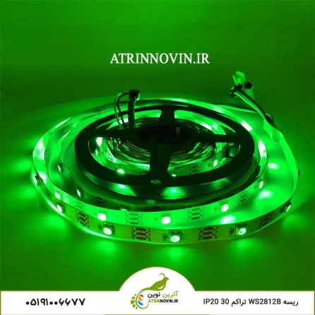 ریسه نواری دیجیتال WS2812B تراکم 30 آی پی 20 (2812/30Led/ip20/5V)