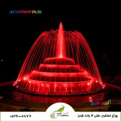 آبنما با چراغ استخری توکار 3 وات دفنی قرمز
