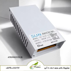 منبع تغذیه سوئیچینگ 12 ولت 20 آمپر با شیار تهویه