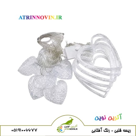 ریسه قلبی دکوراتیو با نور آفتابی