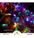 ریسه RGB بلوتوثی ۱۰ متری؛ ریسه جشنی RGBIC با ریموت و آداپتور