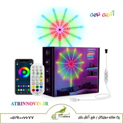 رقص نور موزیکال RGB آتش بازی