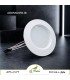 هالوژن RGB ده وات با قاب گرد سفید و پوشش مات بخش نوردهی