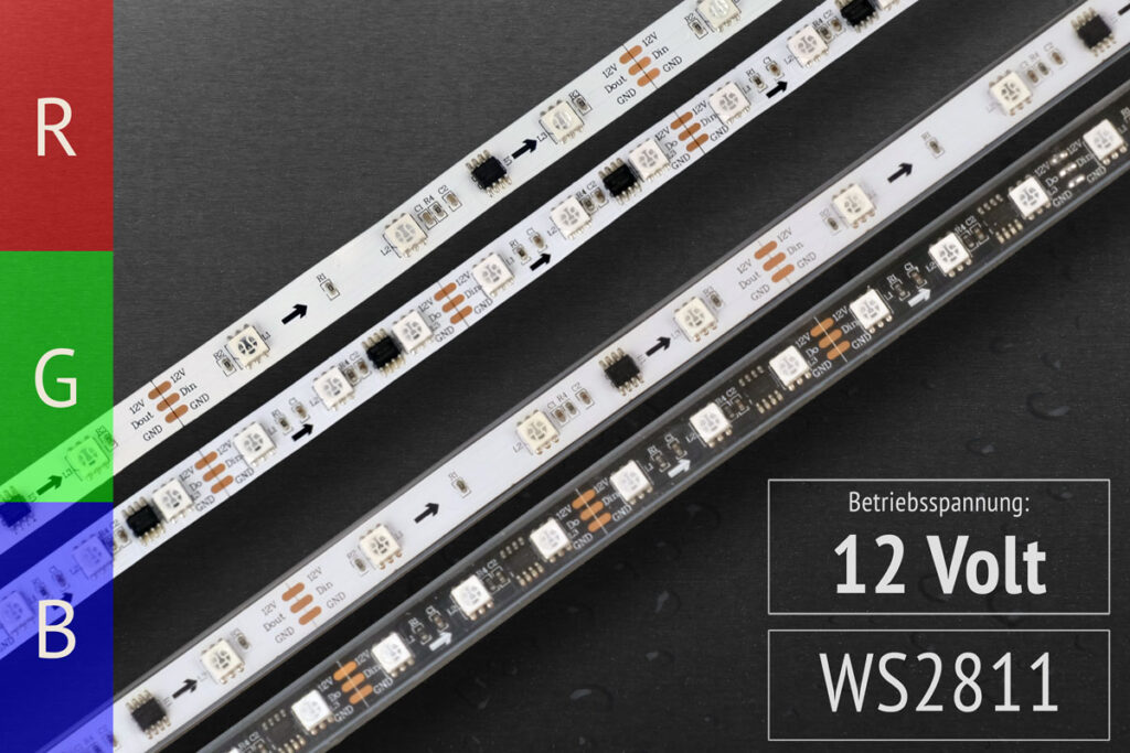 ، ws2812 ، ws2813 ، برنامه پذیر ، دیجیتال ،ws2811 ، addressable led strip arduino