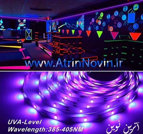 قیمت LED نواری ماورا بنفش 12 ولت UV 390nm