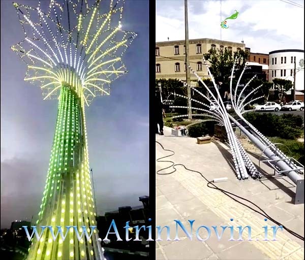 خرید المان نوری نخل نورانی ، قیمت المان درخت نورانی