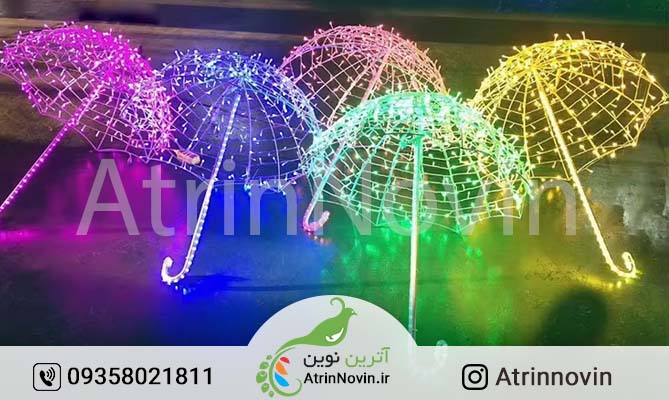 قیمت المان چتر با ریسه سوزنی، المان چتر های نوری