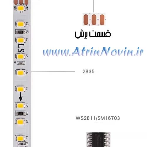 Addressable 24V Led Strip Light SMD 2835 IC WS2811