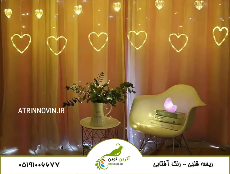 ریسه قلبی ال ای دی برای دکورهای عاشقانه، تولد و مناسبت‌های خاص