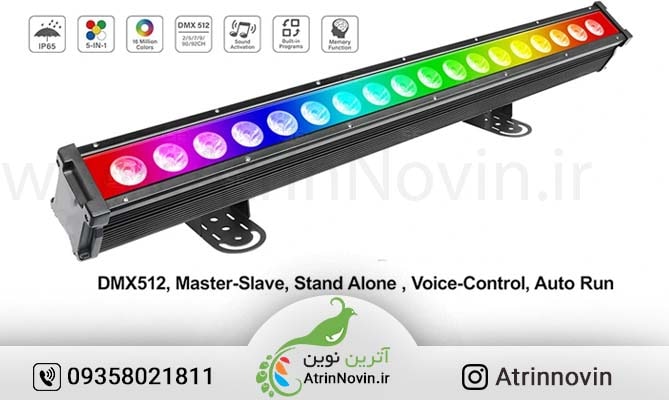 قیمت وال واشر 54 وات برنامه پذیر RGB