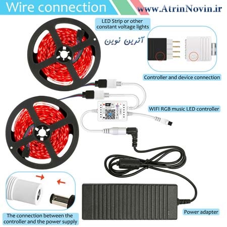 LED CONTROLLER WIFI RGB ، فروش  کنترلر WIFI RGB