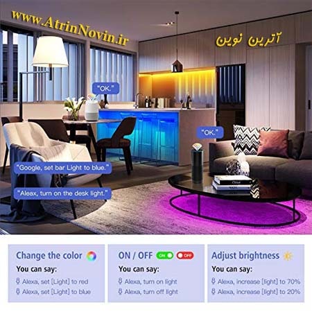 کاربرد کنترلر و درایور LED RGB WIFI با ریموت 24 کلید IR ، جدیدترین کنترلر RGB موزیکال